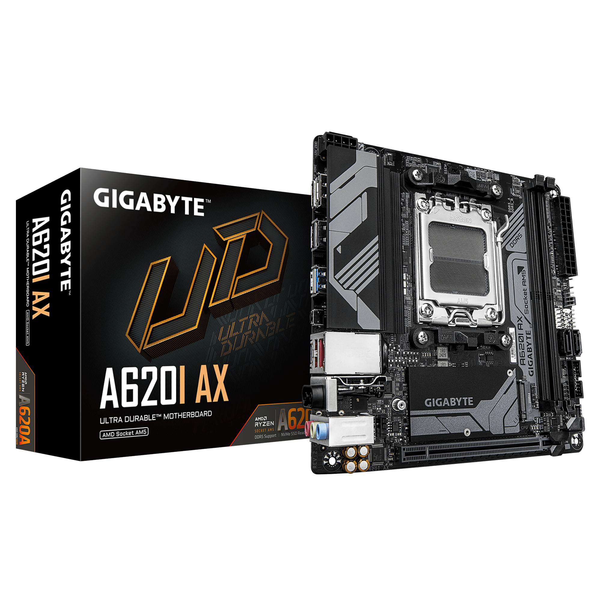 Gigabyte New Used Refurbished AM5 DDR5 Desktop motherboard AM5 A620I AX