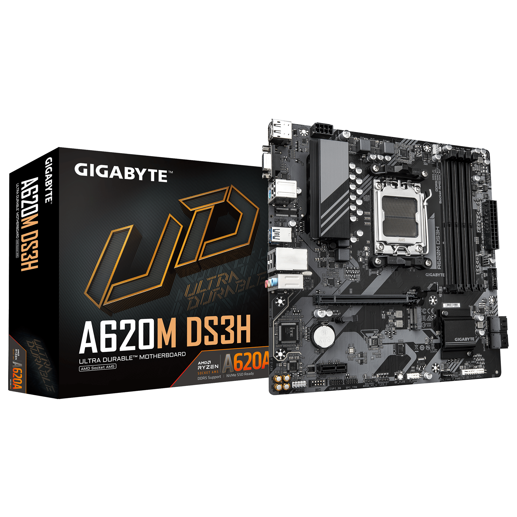 Gigabyte New Used Refurbished AM5 DDR5 Desktop motherboard AM5 A620M DS3H