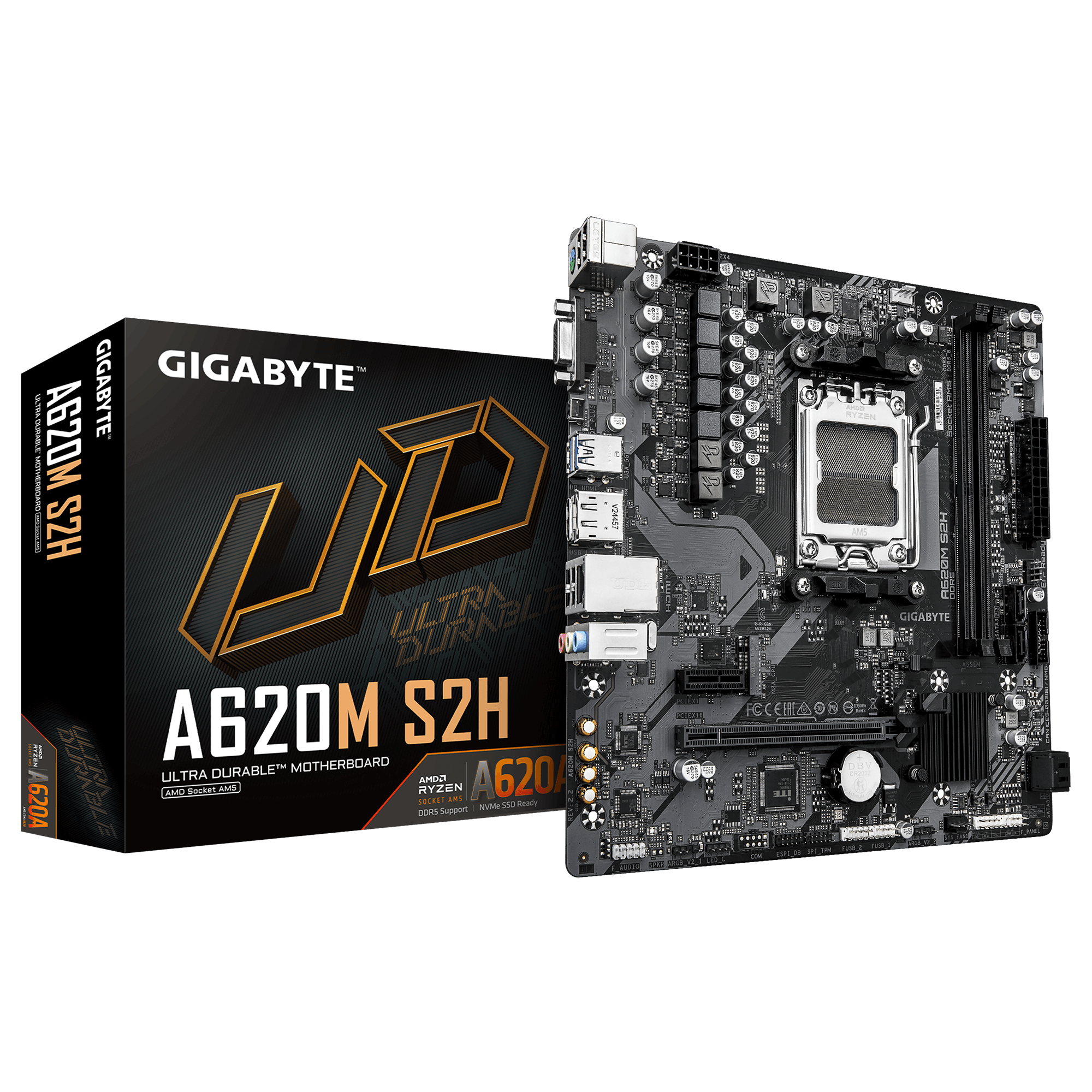 Gigabyte New Used Refurbished AM5 DDR5 Desktop motherboard AM5 A620M S2H