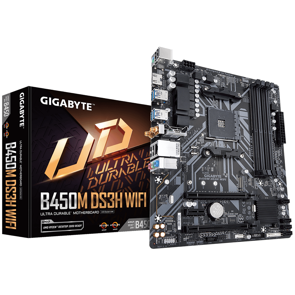 Gigabyte Used Refurbished Desktop motherboard B450M DS3H WIFI