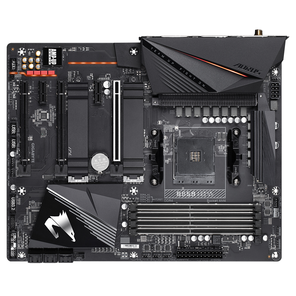 Gigabyte Used Refurbished AM4 DDR4 Desktop motherboard AM4 B550 AORUS PRO AC