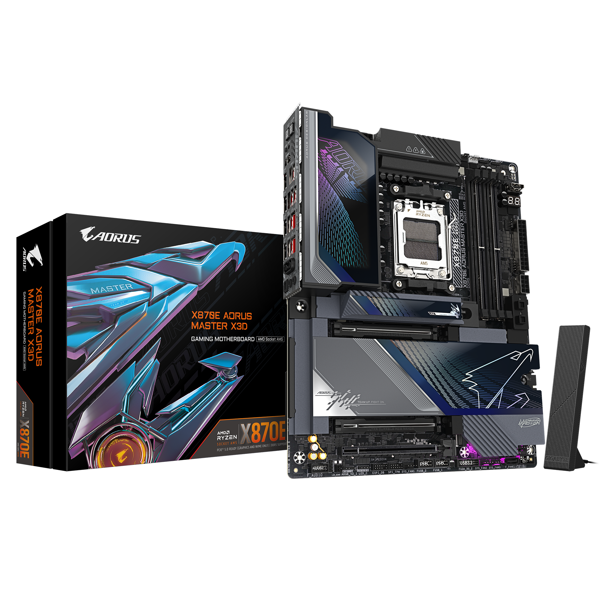 Gigabyte New Used Refurbished AMD Socket AM5 DDR5 Desktop motherboard AM5 X870E AORUS MASTER X3D