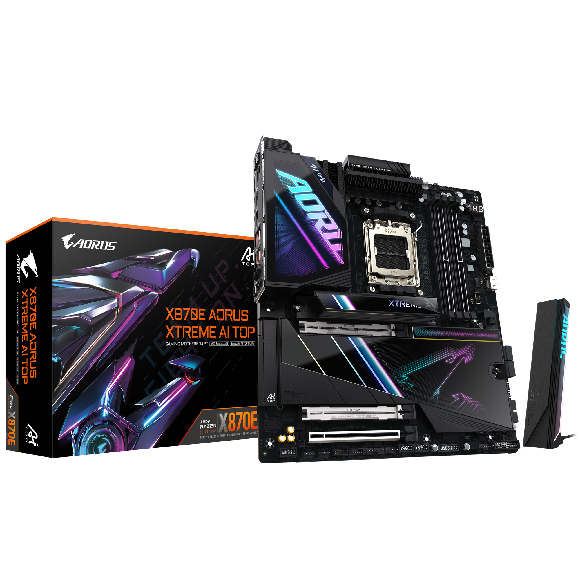 Gigabyte New Used Refurbished AMD Socket AM5 DDR5 Desktop motherboard AM5 X870E AORUS XTREME AI TOP