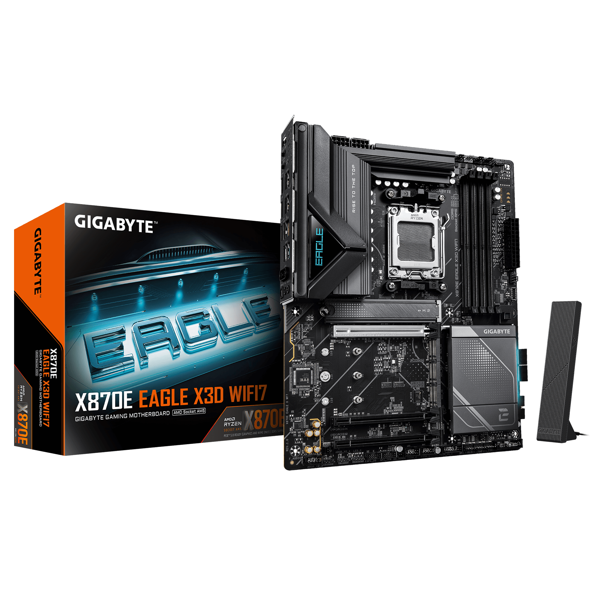 Gigabyte New Used Refurbished AMD Socket AM5 DDR5 Desktop motherboard AM5 X870E EAGLE X3D WIFI7