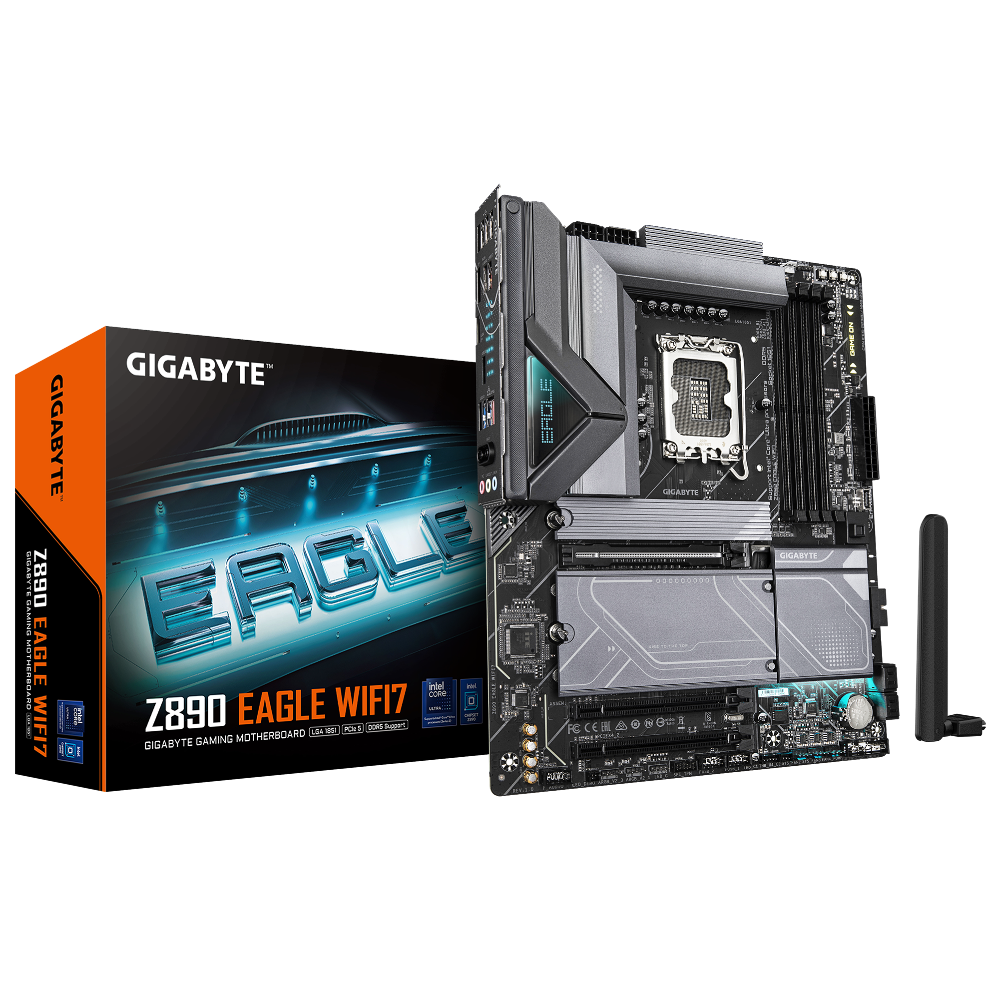Gigabyte New Used Refurbished DDR5 Intel Socket 1851 DDR5 ATX Intel Core Ultra Processors Desktop motherboard Z890 EAGLE WIFI7