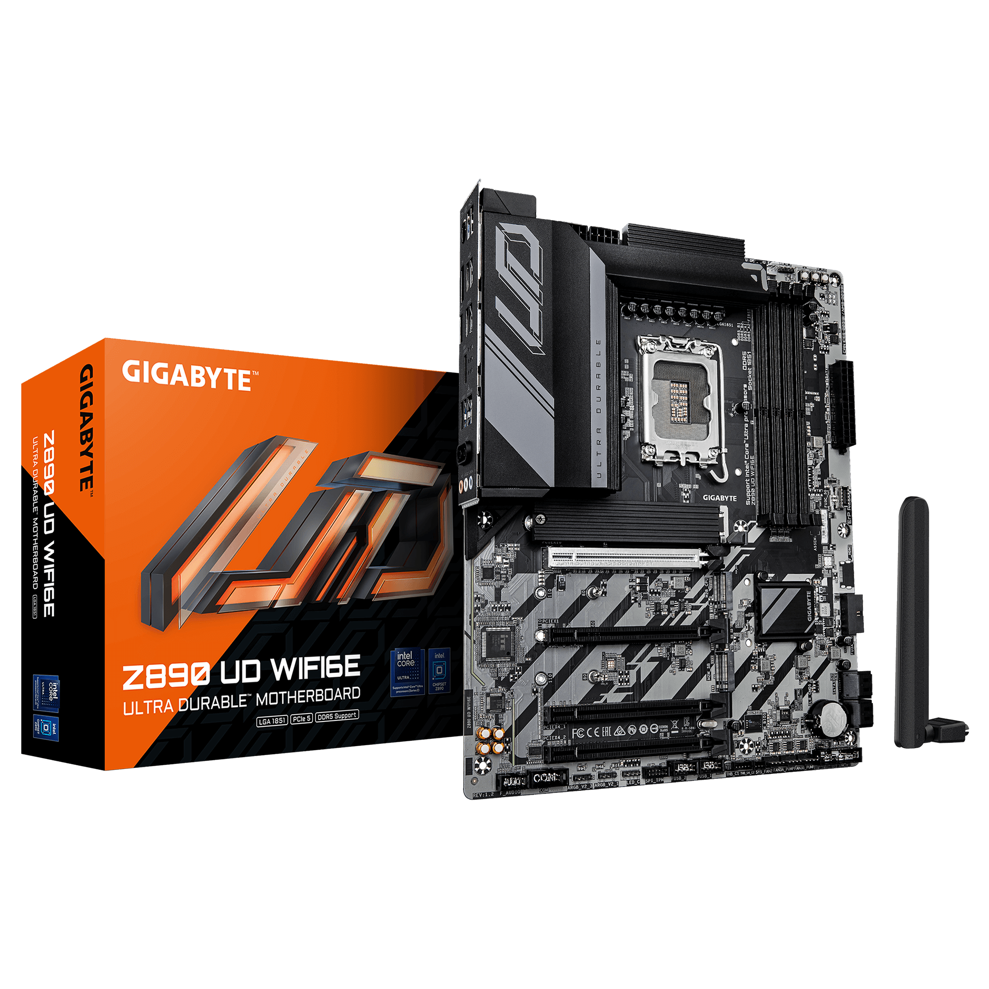 Gigabyte New Used Refurbished DDR5 Intel Socket 1851 DDR5 ATX Intel Core Ultra Processors Desktop motherboard Z890 UD WIFI6E