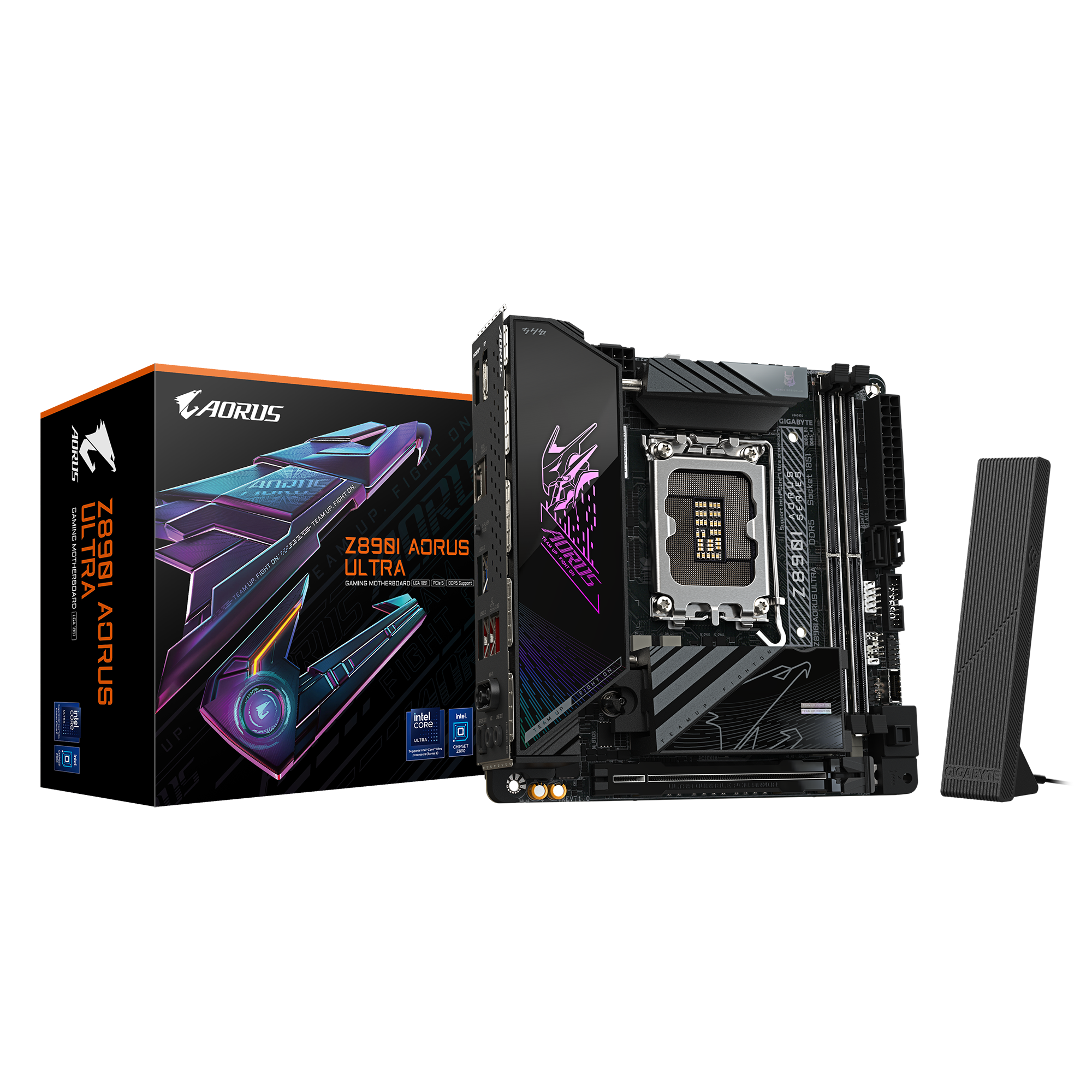 Gigabyte New Used Refurbished DDR5 Intel Socket 1851 DDR5 ATX Intel Core Ultra Processors Desktop motherboard Z890I AORUS ULTRA