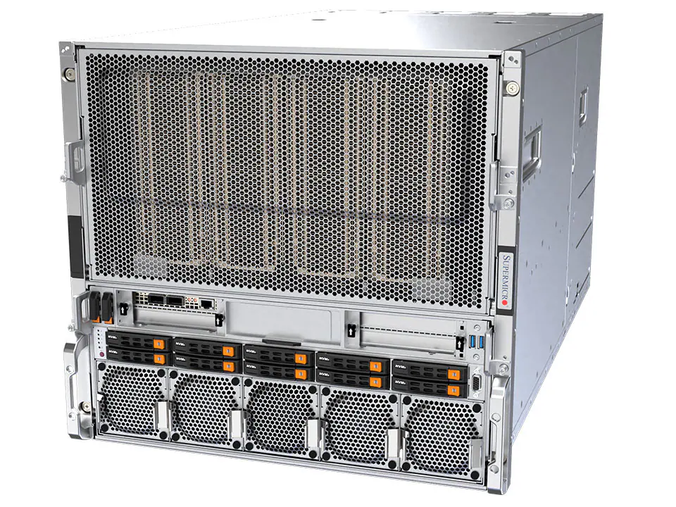 Supermicro SuperServer SYS-A22GA-NBRT HGX B200 NVL8 180GB Air-Cooled (8) Intel Granite Rapids (2) AI Graphics Card GPU Server